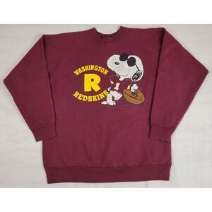 Vintage Garment Graphics Washington Redskins Snoopy Joe Cool Sweatshirt Large L